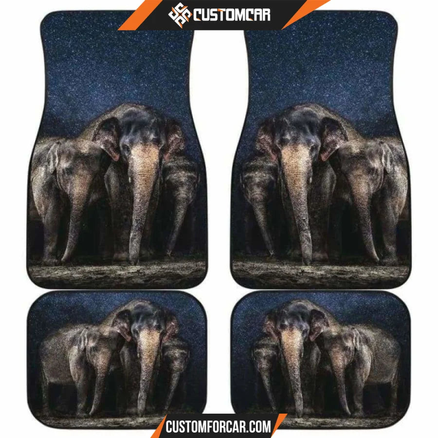 Elephant Family Car Floor Mats Car Accessorries DECORINCAR