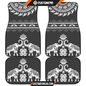 Elephant Mandala Front And Back Car Mats Car Accessorries 