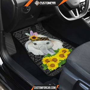 Elephant Mandala Sunflowers Car Floor Mats Car Accessorries 