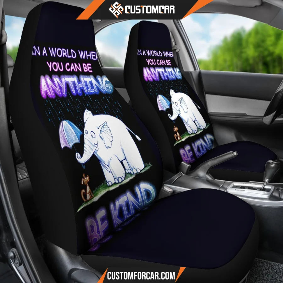 Elephant Mice Be Kind Animal Car Seat Covers - Car Seat 