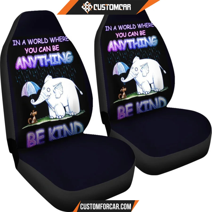 Elephant Mice Be Kind Animal Car Seat Covers - Car Seat 