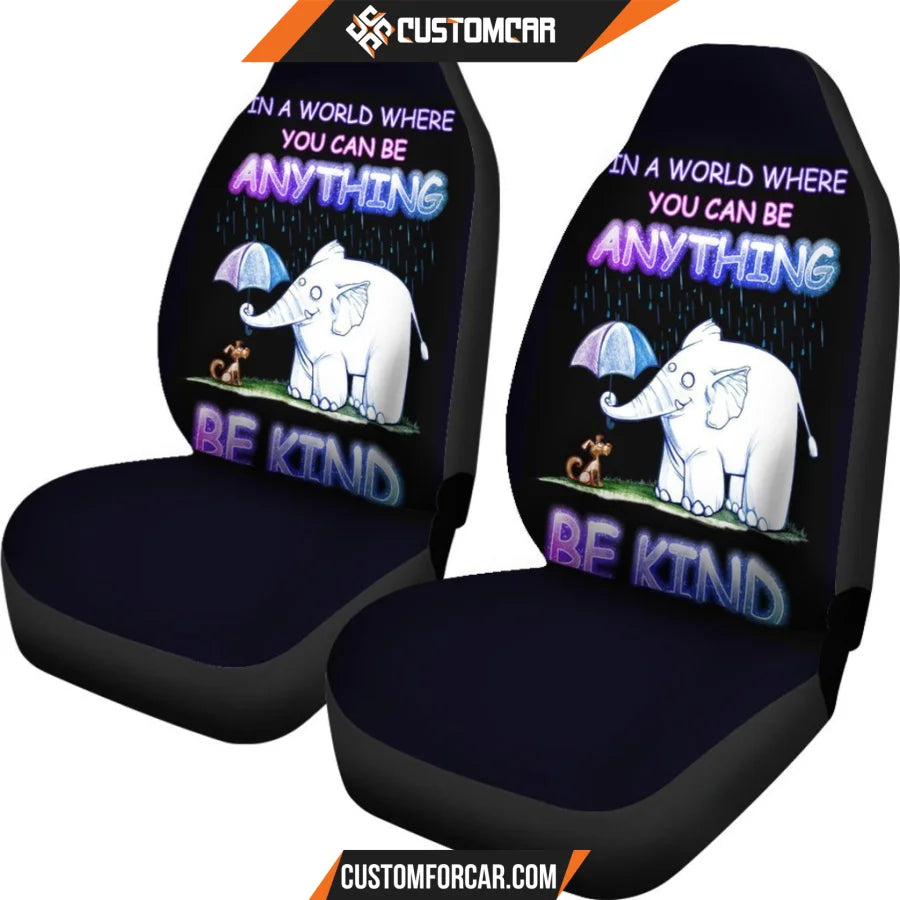 Elephant Mice Be Kind Animal Car Seat Covers - Car Seat 