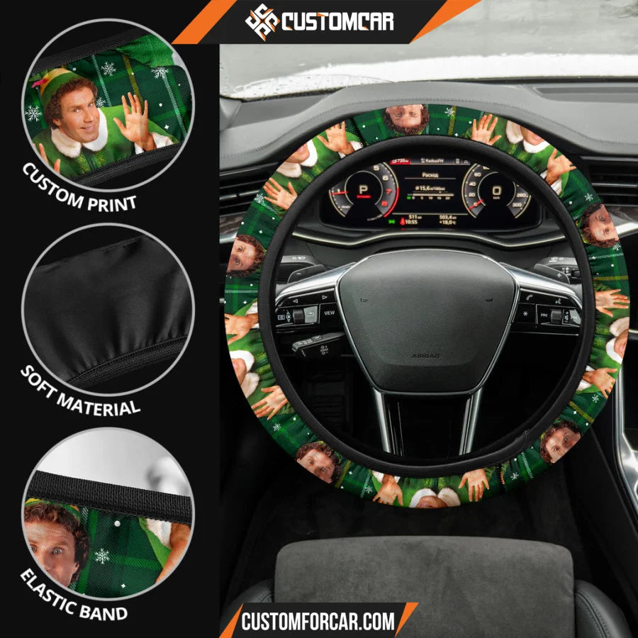 Elf Movie Steering Wheel Cover | Funny Elf Buddy Actions