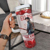 Elvis Presley The King of Rock N Roll Music Personalized 40oz Tumbler With Handle and Straw