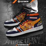 Enji Todoroki Endeavor JD Sneakers Custom Anime My Hero