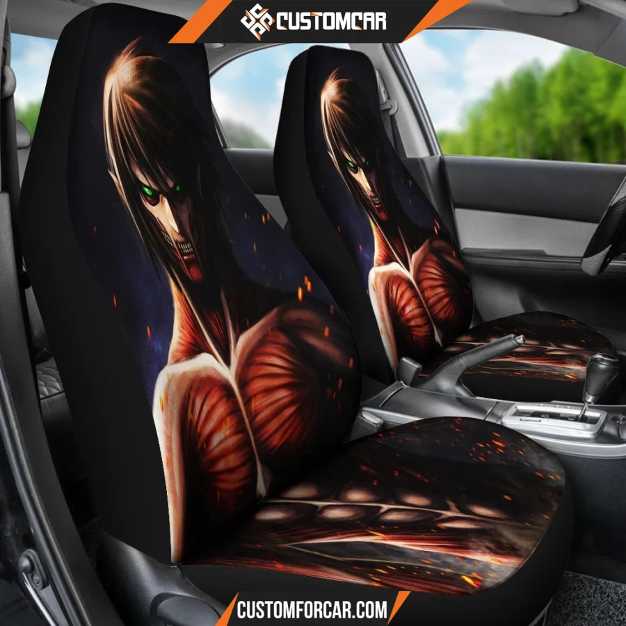 Eren Attack On Titans Anime Car Seat Covers - Car Seat 