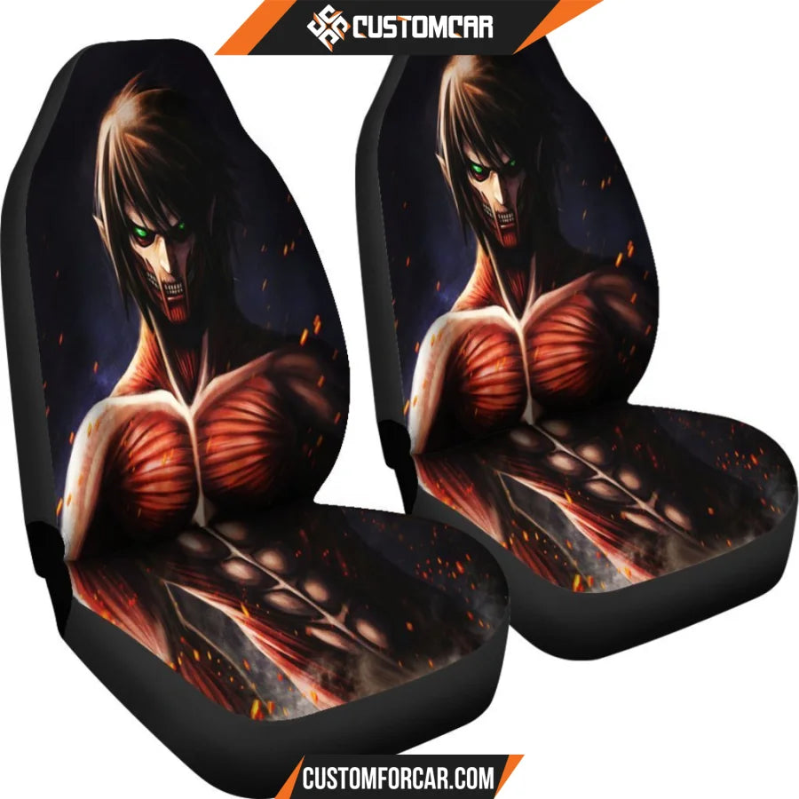 Eren Attack On Titans Anime Car Seat Covers - Car Seat 