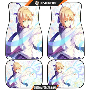 Fate/Stay Night Car Floor Mats Saber Fate Streamers Sweet Theme Car Mats R4810 DECORINCAR 1