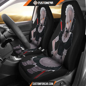 Fate/Stay Night Car Seat Covers Saber Fate Maid Suit Black Seat Covers R4803 DECORINCAR 1