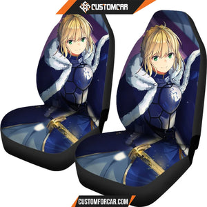 Fate/Stay Night Car Seat Covers Saber Fate Winter Warrior Seat Covers NA040706 DECORINCAR 4