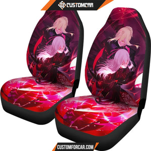 Fate/Stay Night Car Seat Covers Sakura And Saber Alter Fate Power Seat Covers R4610 DECORINCAR 4