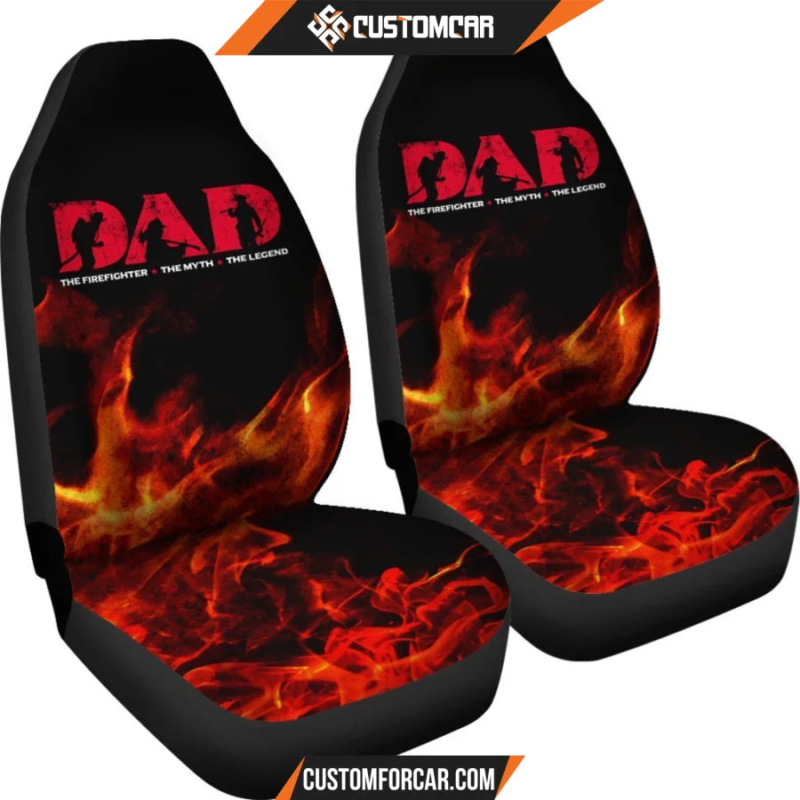 Firefighter Dad Car Seat Covers Decor For Car Ideas R031302 