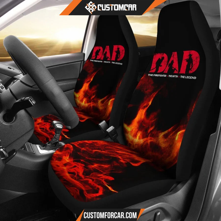 Firefighter Dad Car Seat Covers Decor For Car Ideas R031302 