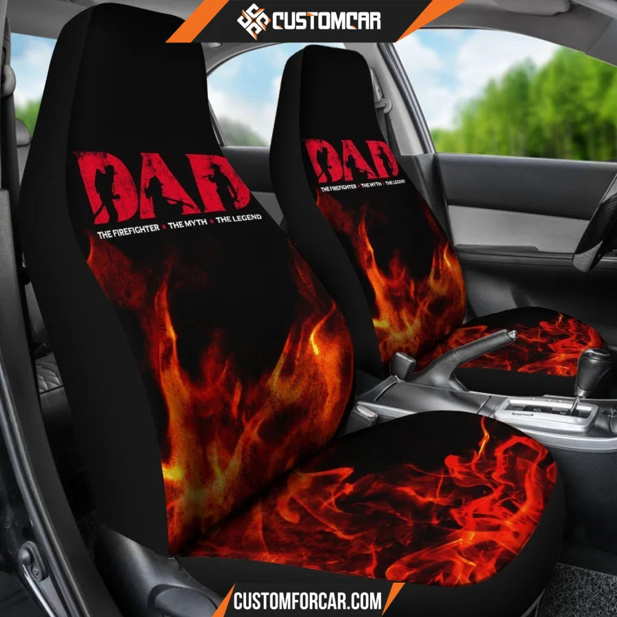 Firefighter Dad Car Seat Covers Decor For Car Ideas R031302 