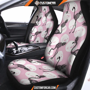 Flamingo Pineapple Print Car Seat covers Car Accessoriess 