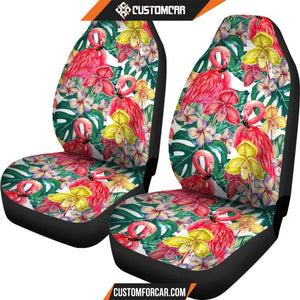 FLAMINGOS TROPICAL FLOWER CAR SEAT covers Car Accessories 