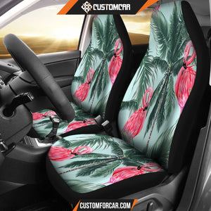 FLAMINGOS TROPICAL PALM TREE CAR SEAT covers Car Accessories