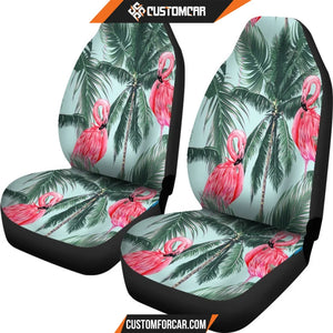 FLAMINGOS TROPICAL PALM TREE CAR SEAT covers Car Accessories