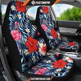 FLAMINGOS TROPICAL RED HIBISCUS CAR SEAT covers Car 