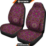 Flowery Mandala Mosaic Car Seat Covers DECORINCAR