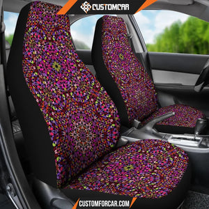 Flowery Mandala Mosaic Car Seat Covers DECORINCAR