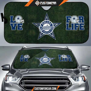 Football Team Car Sunshade | Dallas Cowboys Stars Love For 