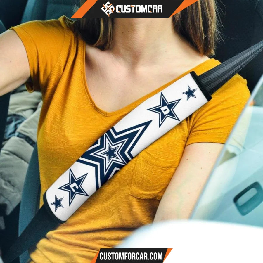 Football Team Seat Belt Covers | Dallas Cowboys Blue Stars 