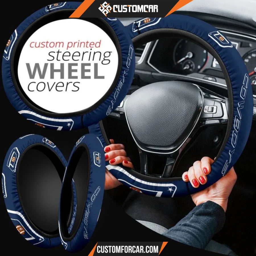 Football Team Steering Wheel Cover | Dallas Cowboys Football