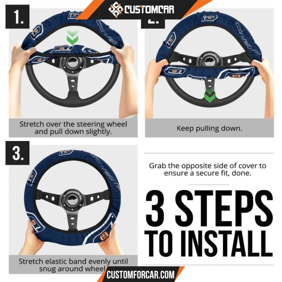 Football Team Steering Wheel Cover | Dallas Cowboys Football