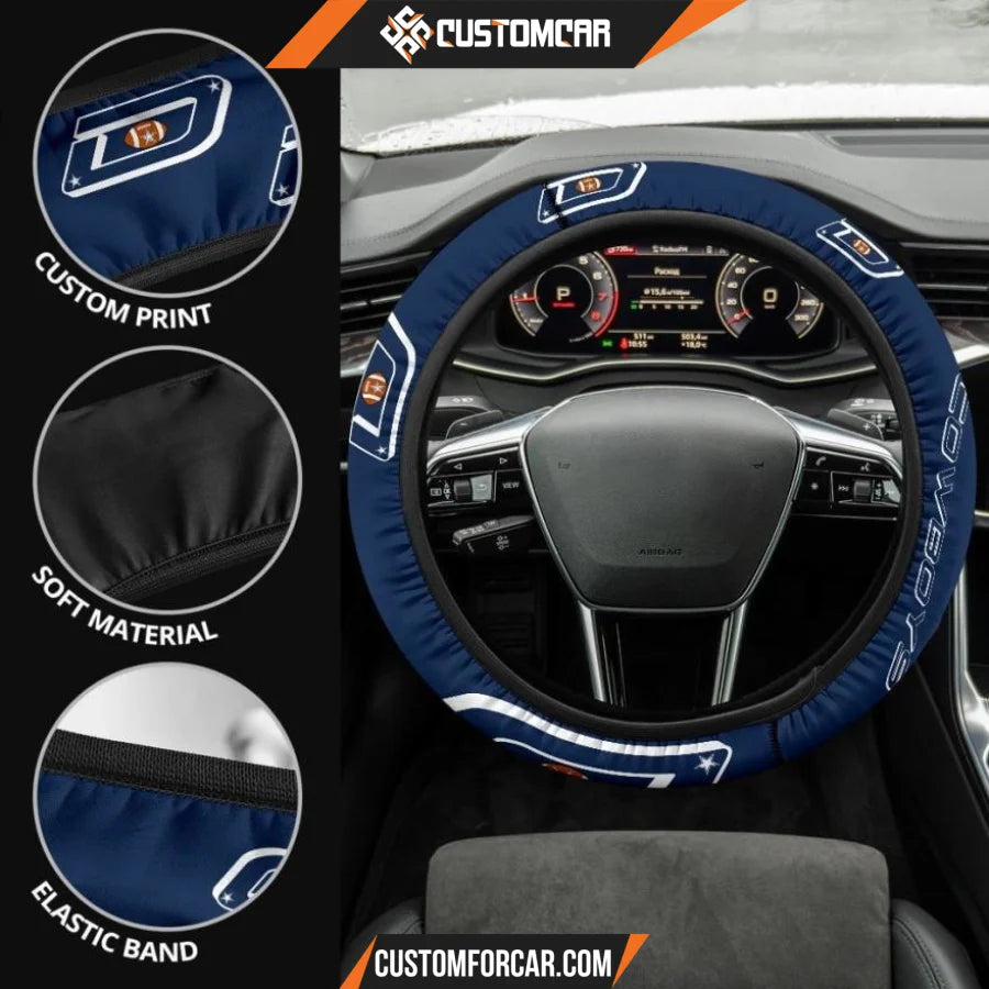 Football Team Steering Wheel Cover | Dallas Cowboys Football