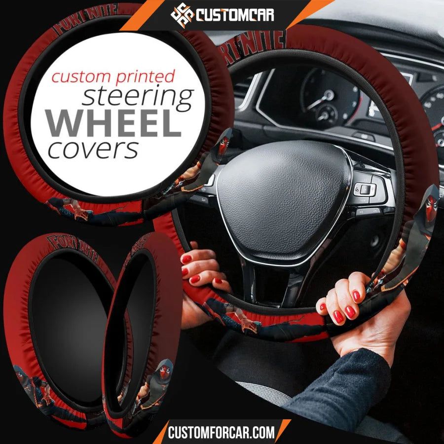 Fortnite Game Steering Wheel Cover Buscador Seeker Skin