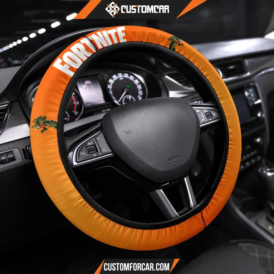 Fortnite Game Steering Wheel Cover Rex Skin Green T-Rex