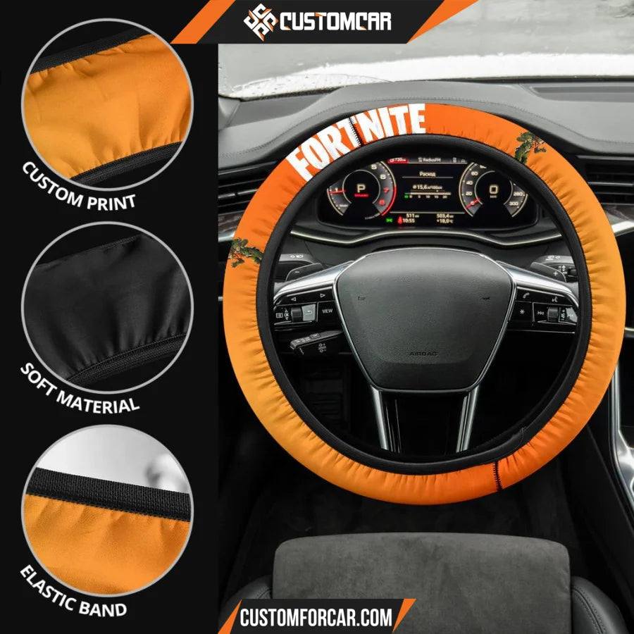 Fortnite Game Steering Wheel Cover Rex Skin Green T-Rex