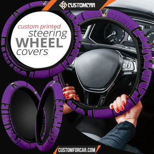 Fortnite Game Steering Wheel Cover Siren Noir Black Skin