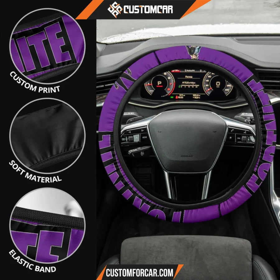 Fortnite Game Steering Wheel Cover Siren Noir Black Skin