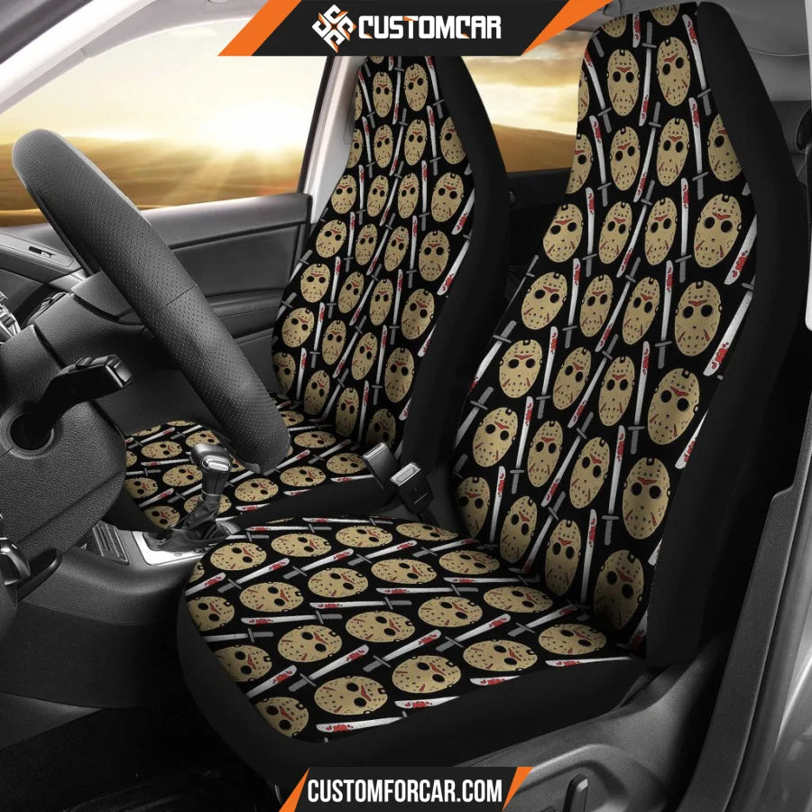 Friday The 13th Jason Voorhees Pattern Car Seat Covers Movie