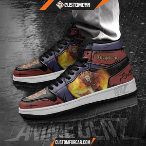 Fuegoleon Vermillion JD Sneakers Black Clover Custom Anime