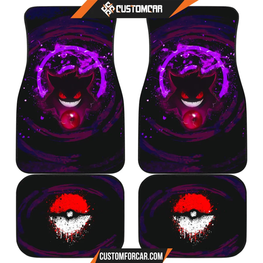 Gengar Pokemon Car Floor Mats Anime Car Accessories Custom