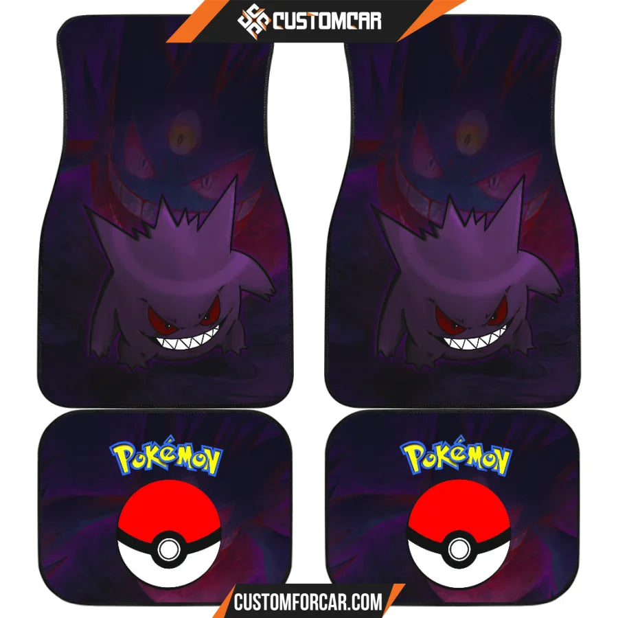 Gengar Pokemon Car Floor Mats Anime Car Accessories Custom