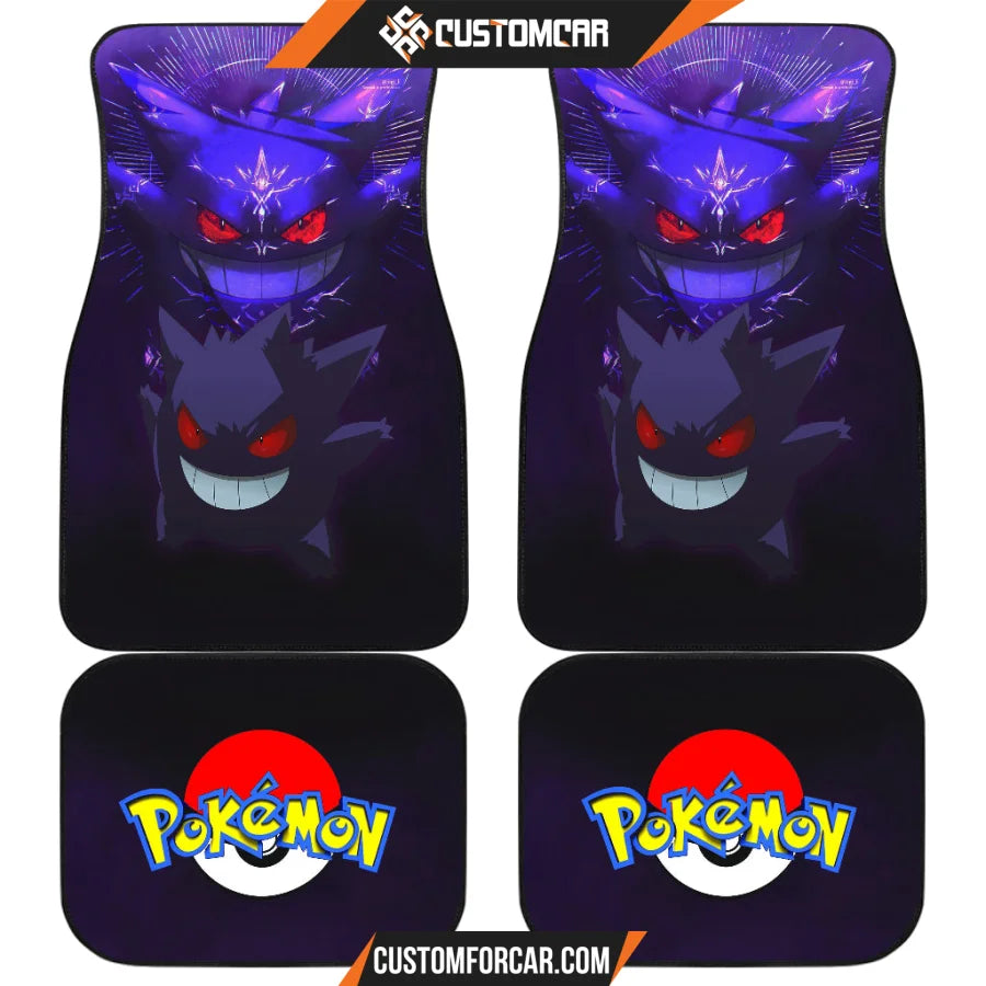 Gengar Pokemon Car Floor Mats Anime Car Accessories Custom