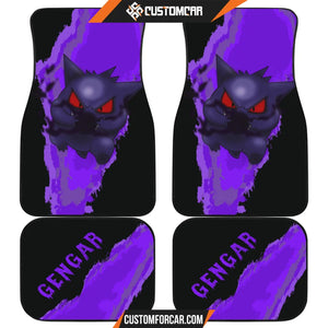 Gengar Pokemon Car Floor Mats Anime Car Accessories Custom