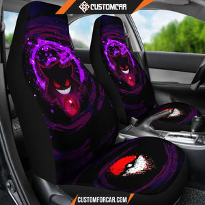 Gengar Pokemon Car Seat Covers Anime Car Accessories Custom