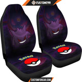 Gengar Pokemon Car Seat Covers Anime Car Accessories Custom