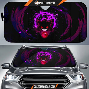 Gengar Pokemon Car Sun Shade Anime Car Accessories Custom