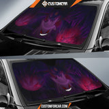 Gengar Pokemon Car Sun Shade Anime Car Accessories Custom