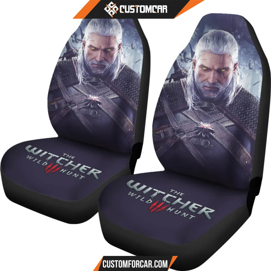 Geralt The Witcher 3: Wild Hunt Gaming 3D Car Seat Covers 