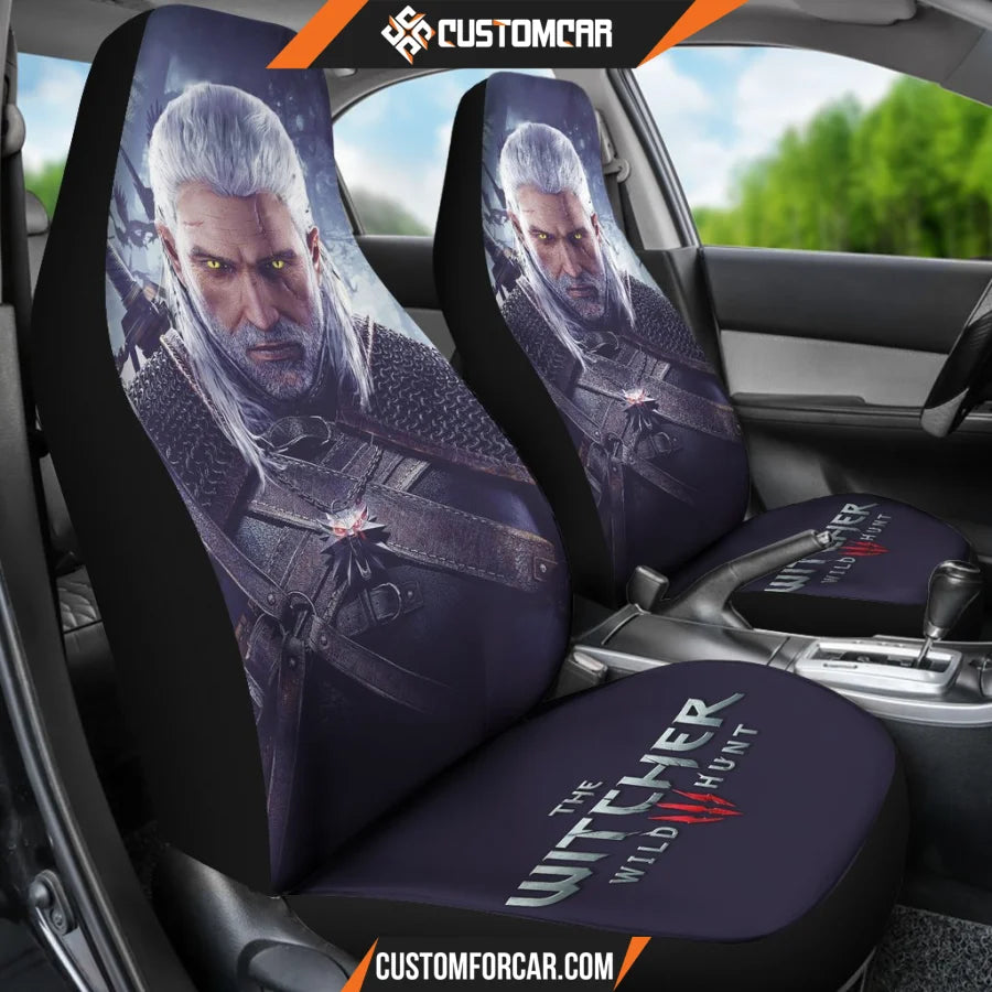 Geralt The Witcher 3: Wild Hunt Gaming 3D Car Seat Covers 