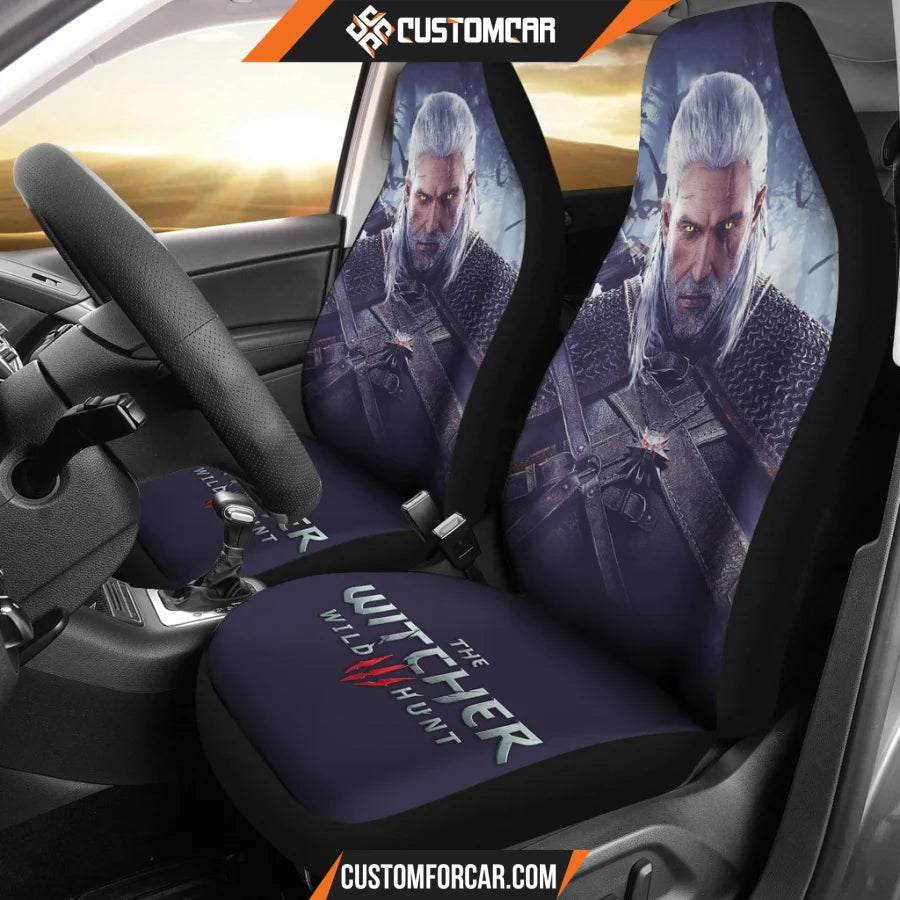 Geralt The Witcher 3: Wild Hunt Gaming 3D Car Seat Covers 
