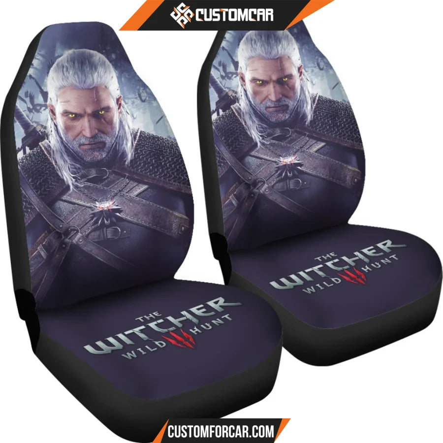 Geralt The Witcher 3: Wild Hunt Gaming 3D Car Seat Covers 
