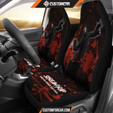 Ghostface Scream Car Seat Covers Horror Movie Car